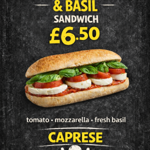 Tomato, Mozzarella & Basil